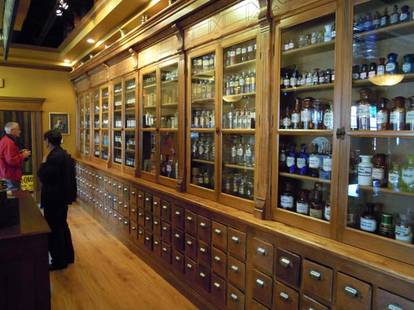 Display Cases at The History of Pharmacy Research Center