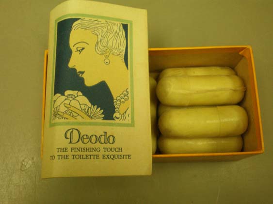 Antique Feminine Products - Tampons - on display at the History of Pharmacy Research Center