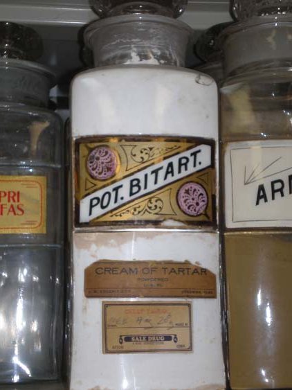 Antique Apothecary Spice Jar - Cream of Tartar